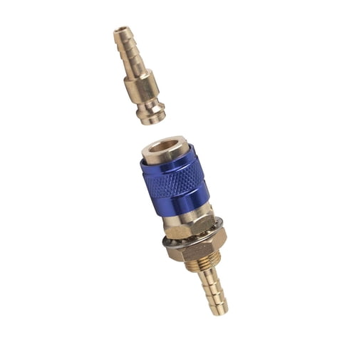Ioensy - Antorcha De Soldadura De Latón Conector Rápido Montaje Conexión Rápida De Agua O Gas Azul 6 Mm