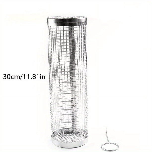 1pc, BBQ Net Tube, Grill Basket, Barbecue Bag, For Fish, Vegetables, And More, Barbecue Tool, Kitchen Gadgets, Kitchen Accessories, Home Kitchen Items, Outdoor Decor