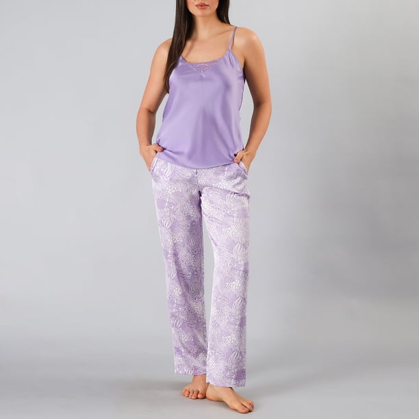 Set Pabilo + Pantalon Satin Print Flores Mujer 33825-242