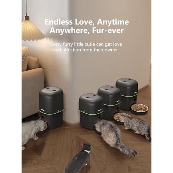 Comedero automático para gato Yuposl WiFi 5G con cámara 1080P y app