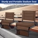 thumbnail image 4 of Asiento portátil para estadio Maeytau con cojín acolchado y respaldo, 4 of 7