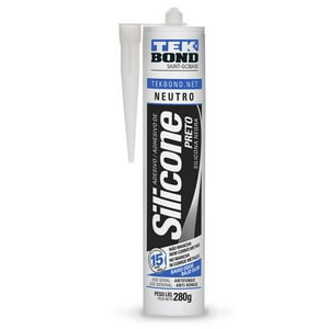 Silicona Neutra 280 Grs. Negra - Tekbond