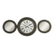 thumbnail image 1 of Reloj Decorativo Pared Conjunto Decoración Mural 3 Pza Jhn, 1 of 3