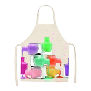 Magideal - Delantal Para Decoración De Uñas, Delantal De Peluquero Para Hombres Y Mujeres, Delantal Para Artistas De Uñas, Delantal De Manicurista Para Barbacoa, Estilo F