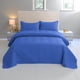 thumbnail image 1 of Cubrecama Quilt De Verano De 1.5 Plazas Medida 180x230cm Delgado + 1 Funda De Almohada Azul Rey, 1 of 3