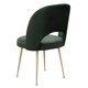 thumbnail image 4 of Silla TOV Furniture Swell tapizada en terciopelo con patas doradas, 4 of 9
