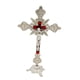 thumbnail image 2 of Crucifijo De Pie 10 Pulgadas Cruz De Mesa De Metal Para Mesa Capilla Decoración Del Hogar Plata, 2 of 5