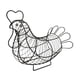 thumbnail image 1 of Cesta De Almacenamiento De Huevos De Gallina Y Pollo Negro, Arte De Alambre, Decoración Vintage Para Fiesta De Pascua, 1 of 5