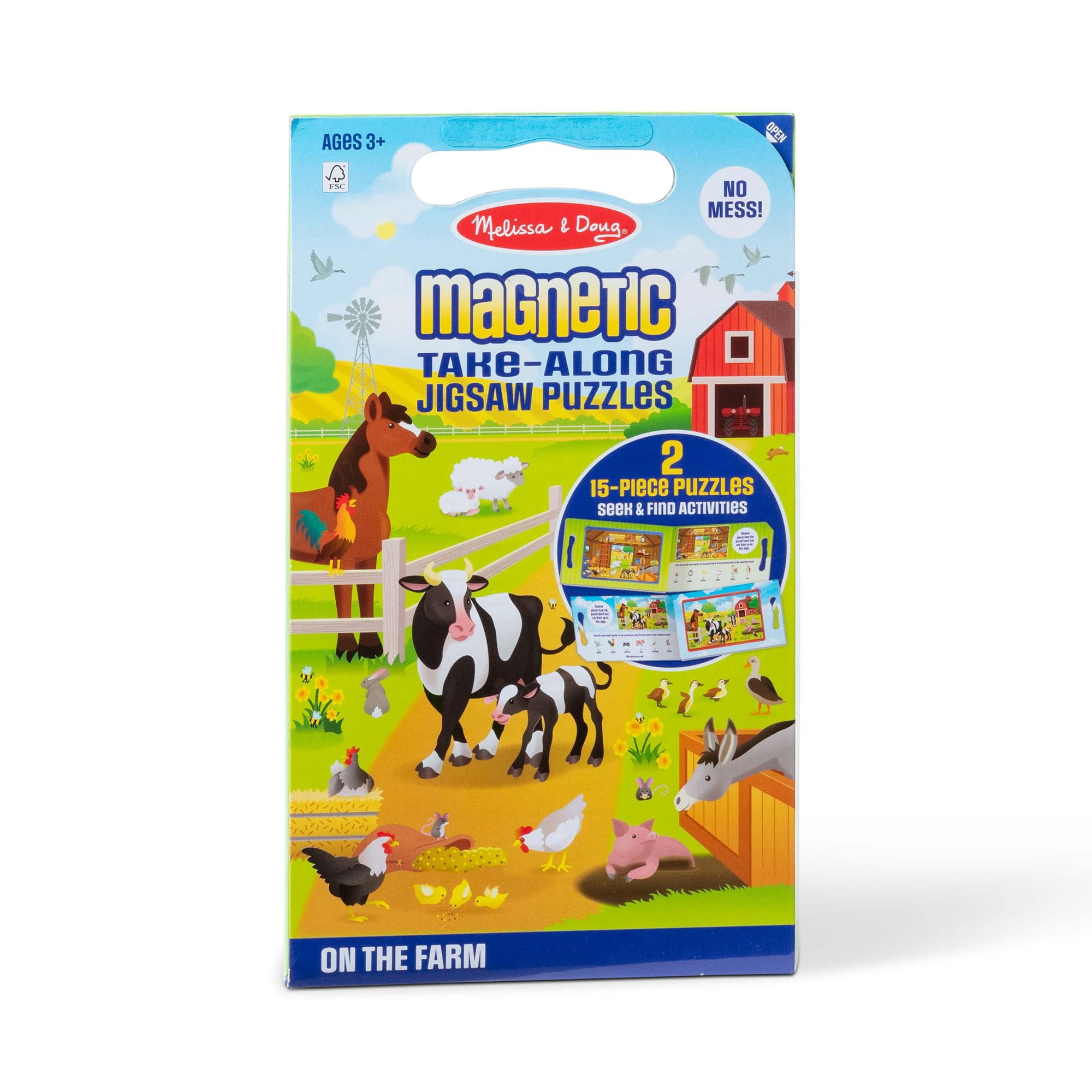 Melissa & Doug - Rompecabezas De 15 Piezas Que Melissa Y Doug Se Llevan En La Granja