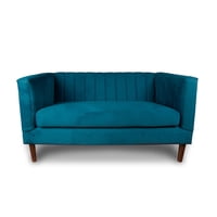 Latam Home - Sofá Sorrento 2C Tela Velvet Vivian Azul