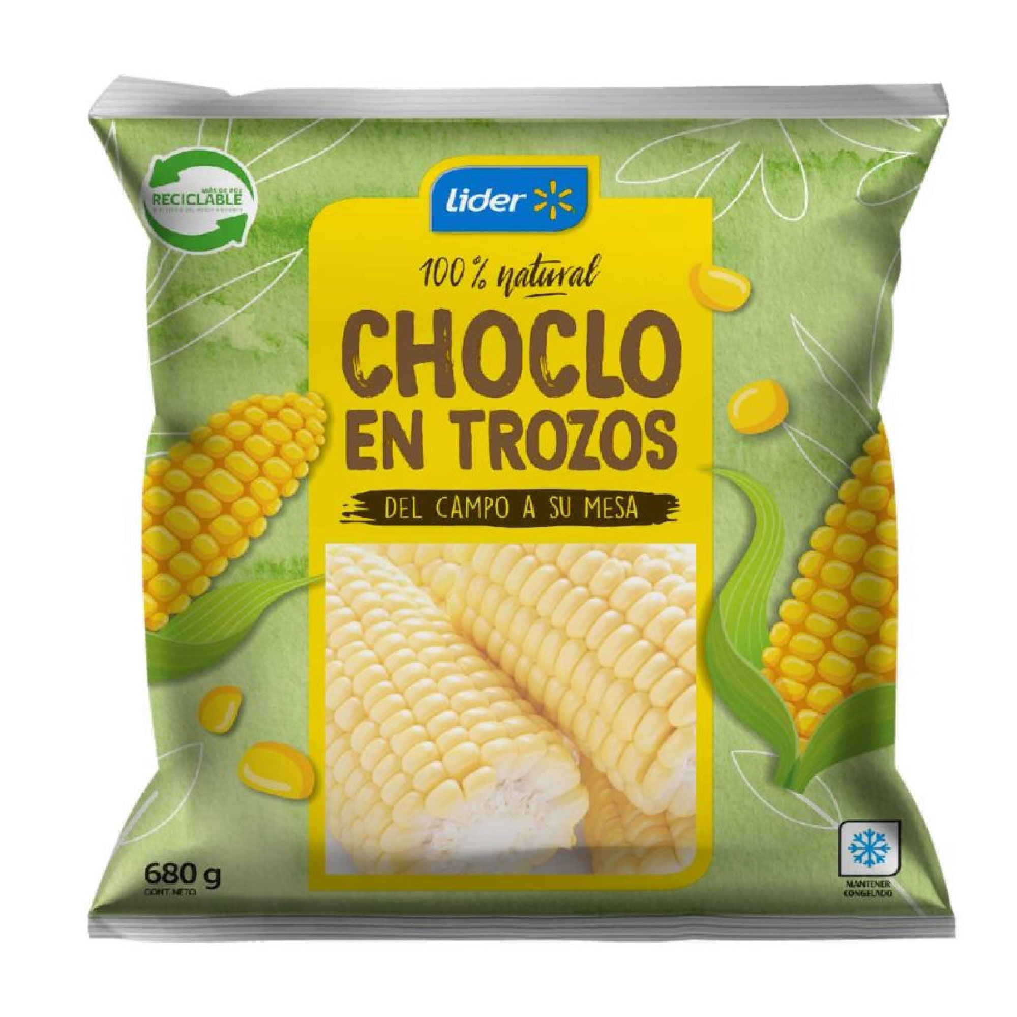 Choclos En Trozos 680 g Lider