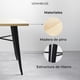 thumbnail image 2 of Juego De Comedor Tolix 4 Sillas Cuadrado 80cm Venhoouse Madera Natural, 2 of 8