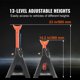 thumbnail image 5 of Jack Stands VEVOR de 6 toneladas (13000 libras) de capacidad para coche rojo, 1 par, 5 of 9