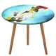 thumbnail image 1 of Pato Dodgers-theme Fitted Round Tablecloths Elastic Edged Table Covers Waterproof Table Cloth for Kitchen Holiday Party Tables Decor 120cm, 1 of 6