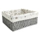 thumbnail image 3 of Multipurpose Rattan Storage Basket Decorative Baskets Clothing Cosmetics Sundries Container Handmade for Bedroom Bathroom Tabletop Office , gris medio A, 3 of 5