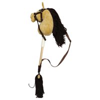 Bothyi - Juguete De Caballo De Palo, Divertido Animal De Peluche Con Cabeza Para Niños, Niñas Y Niños, Color Marrón