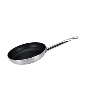 Magideal - Sartén Fritizante De Tortilla Redonda Con Manija Larga Sartén Salte Salte Para Olla De Cocción Para La Cocción De Inducción De Vehículos Recreativos 245Cm
