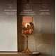 thumbnail image 3 of Portavelas Decozen con marco de cristal y acabado dorado, 3 of 9