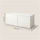 thumbnail image 4 of Rack Tv 80x40x30cm 2 Puerta Melamina Combinable Por Color Blanco, 4 of 8