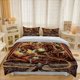 thumbnail image 1 of 3pcs Robe Mage Canyon Fierce Battle Flame Demon Fantasy Illustration Theme Bedding Three-Piece Set Duvet Cover Pillowcase Set Soft, 1 of 5