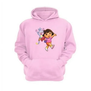 Genérico - Polerón Canguro Dora Dibujos Animados Rosa Talla Xl Unisex