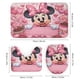 thumbnail image 3 of Minnie Mouse-theme 4-Piece Shower Curtain Set with Rugs, Waterproof Bathroom Decor Set Includes Bath Mat, U-Shaped Rug, Toilet Lid Cover and Curtain with Hooks, 3 of 6