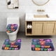 thumbnail image 2 of Diarios de Gota de Rocío Juego de 3 alfombras de baño de coral fleece: tapete de baño + alfombra de inodoro en forma de U + funda de tapa de inodoro en forma de O, 2 of 6