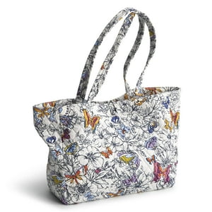 Bolso Vera Bradley Premium Cotton Small Hathaway Wing + Bloom