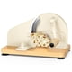 thumbnail image 1 of Cortador de Pan TENGIZUOHZ Ajustable 0,3-2,3 cm Base de Madera, 1 of 7