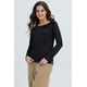 thumbnail image 2 of Polera Mujer Abertura Y Lazo Negro, 2 of 4