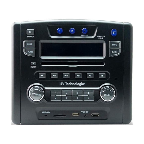Radio RV estéreo con tecnología iRV iRV34 AM/FM/CD/DVD/MP3/MP4