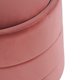 thumbnail image 5 of Otoman de Almacenamiento Benjara Pero Redondo de 18 cm en Terciopelo Rosa Blush, 5 of 6