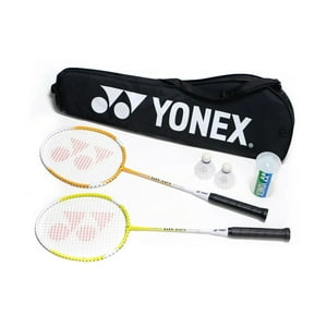 Set Badminton Yonex 505 2 Raquetas + 2 Plumillas