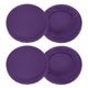 thumbnail image 1 of Uxcell 4 Paquete Fundas para Taburetes Redondas 16-20" Lavables a Prueba de Polvo con Elástico Púrpura Fluorescente, 1 of 7