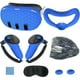 thumbnail image 1 of VR Accesorios Set Para Meta Quest 3, Incluye 7 Pcs: Cubierta protectora para la cara, empuñaduras para el mando, cubierta para los auriculares, protector para la lente y cubierta para la carcasa-Azul, 1 of 8