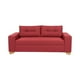thumbnail image 1 of Sofa Paris Dos Cuerpos Lino Rojo, 1 of 3