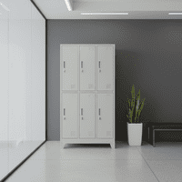 Igpro - Locker 3 Cuerpos 6 Casilleros 180X90X45Cm