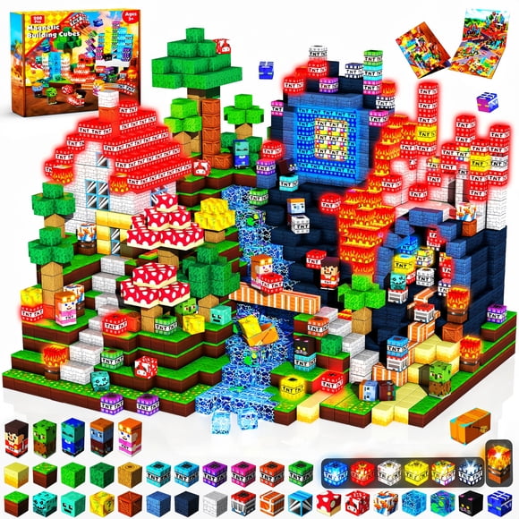 Bloques Magnéticos TNT con Luz Magnetopia 200 piezas para Niños 3-8+