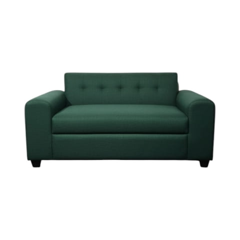 Diseños Valestrini - Sofa Dos Cuerpos Brazo Redondo Lino Verde