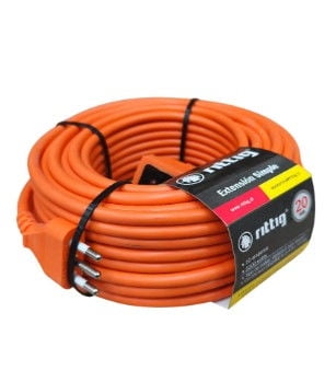 Alargador Simple 20 Mts Naranjo Rema