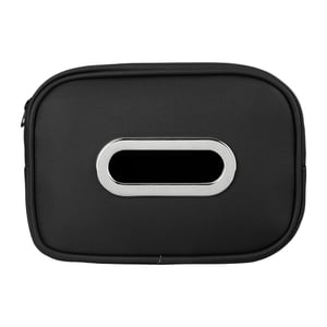 Bothyi - Porta Pañuelos Genérico Para Coche, De Piel Sintética, Para Consolas Centrales De Camiones, Apoyabrazos, Color Negro