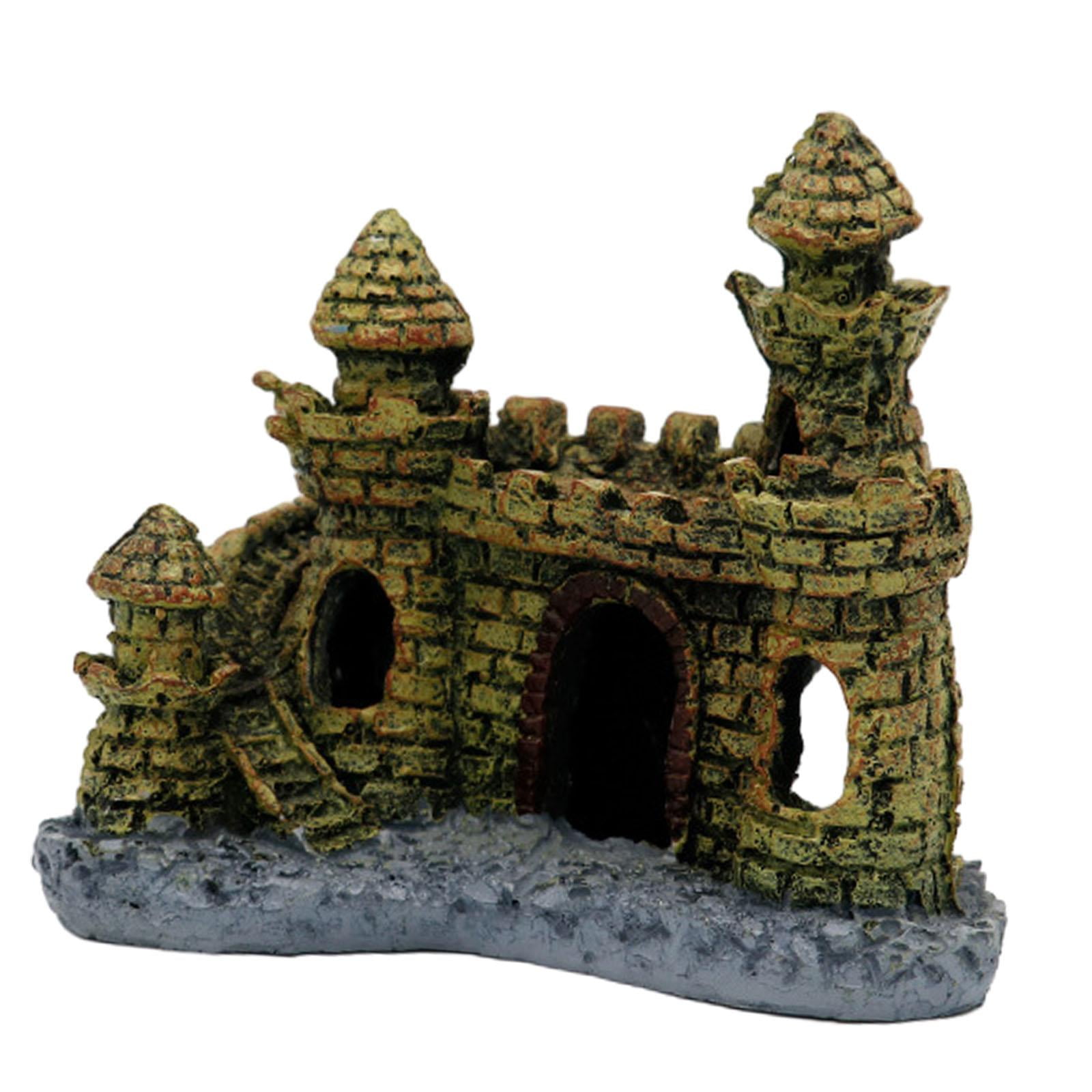 Ioensy - Decoración De Castillo De Resina Para Acuario, Pecera, Adorno De Castillo Escondido Para Acuario, Estilo A