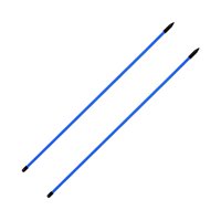 Ioensy - 2 Uds Palos De Alineación De Golf Varillas De Alineación De Golf Para Ejercicio De Práctica De Swing Azul