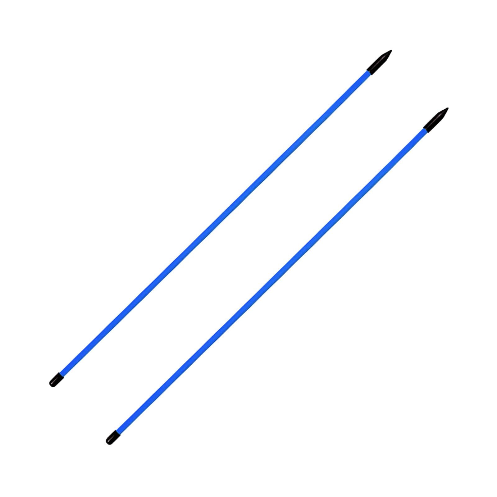 Ioensy - 2 Uds Palos De Alineación De Golf Varillas De Alineación De Golf Para Ejercicio De Práctica De Swing Azul