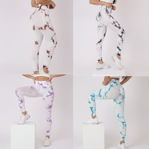 Flix Line - Pack 4 Leggings Deportivos Push Up Mujer Sin Costura