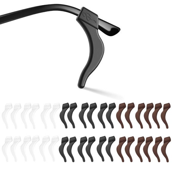 Ganchos antideslizantes para gafas SMARTTOP de silicona 4,2 cm, paquete de 18