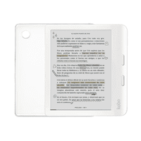 Rakuten Kobo - Lector E Reader Kobo Libra Colour Blanco Con Funda Clear Case Transparente