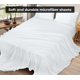 thumbnail image 4 of Sábana plana ROYALE LINENS Twin 1800 de microfibra blanca, 4 of 9