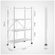 thumbnail image 2 of Estante Plegable Multiuso Metal 4 Niveles Ruedas Blanco, 2 of 3