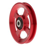 Ioensy - Rodamiento Polea Rueda Accesorios De Gimnasio Duraderos Para Máquina De Cable Equipo De Gimnasio 114 Mm Rojo